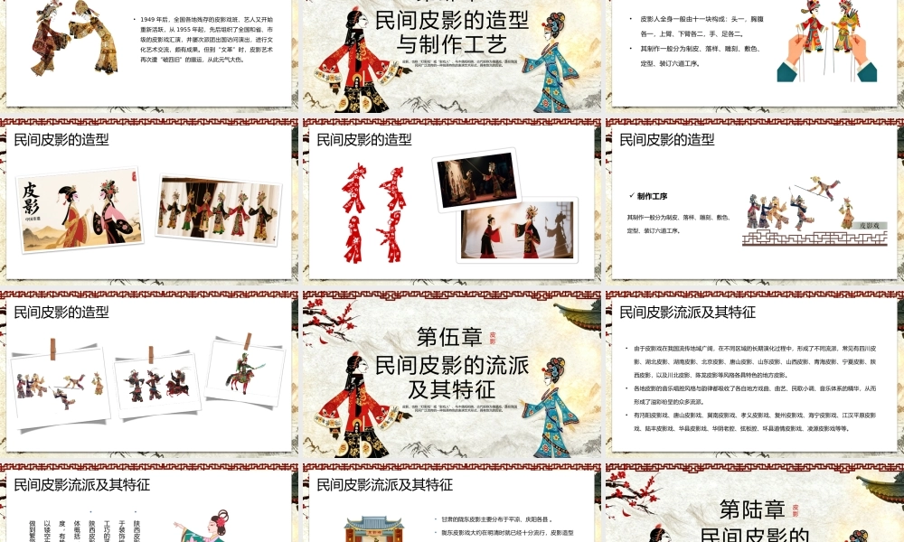 简约中国风非遗皮影戏.pptx