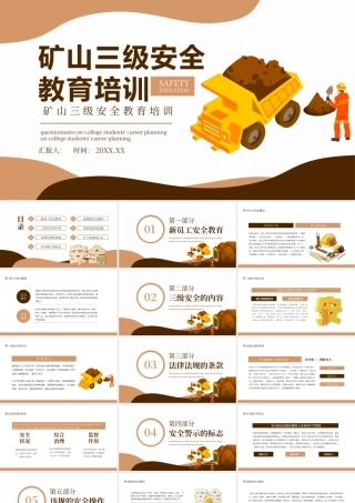 褐色矿山三级安全教育培训动态 .pptx