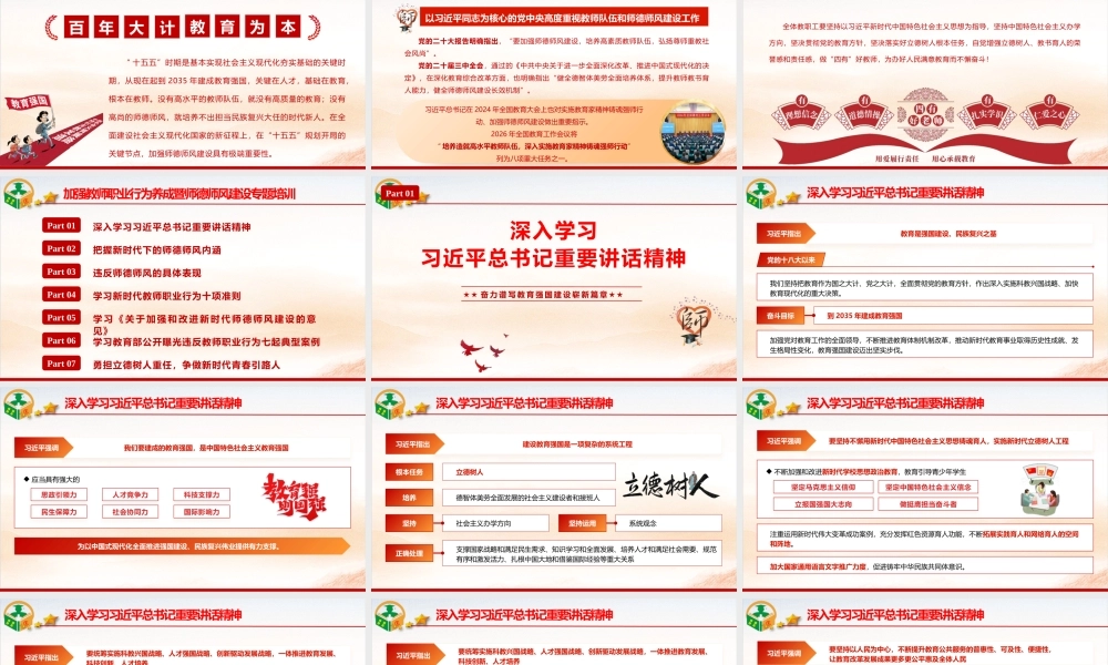 PPT+党课讲稿：加强教师职业行为养成 强化师德师风建设ppt.pptx