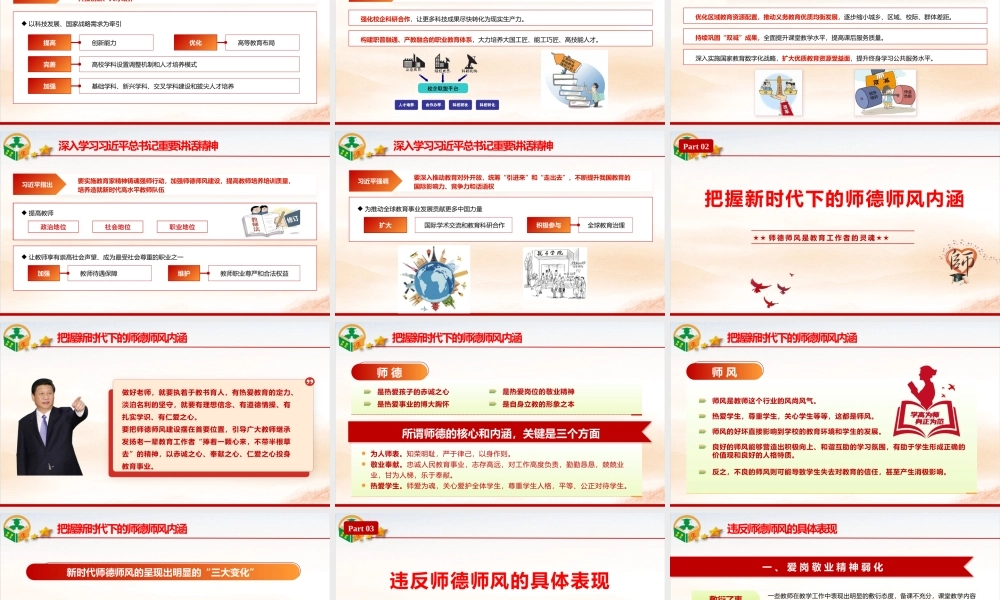 PPT+党课讲稿：加强教师职业行为养成 强化师德师风建设ppt.pptx