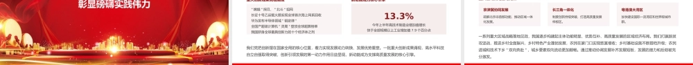 党课PPT：学习贯彻《总书记谈治国理政》，坚持把高质量发展作为新时代的鲜明标识.pptx