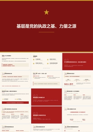 党课讲稿+ppt：基层是党的执政之基、力量之源（总书记关于基层工作方法论述）.pptx