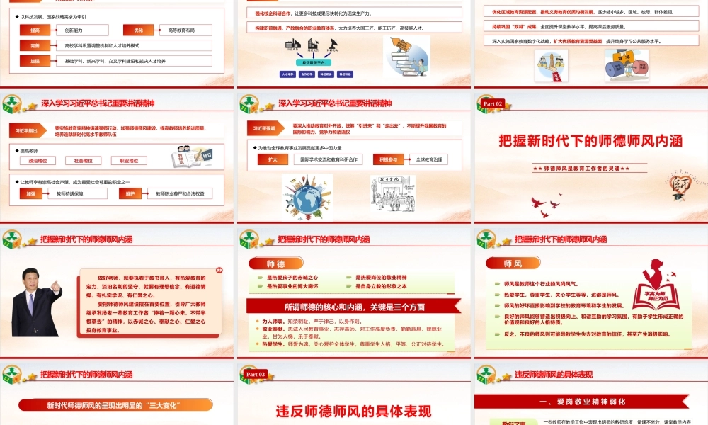 党课讲稿+PPT：加强教师职业行为养成 强化师德师风建设.pptx