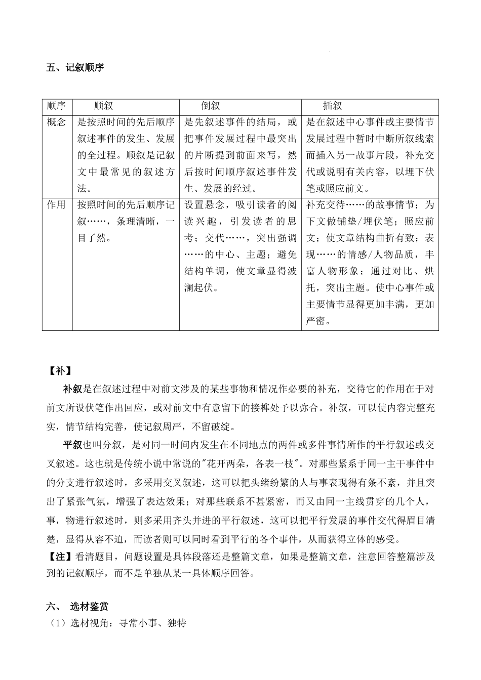 考点06 文学类现代文特殊题型分析与突破 春季高考语文冲刺总复习（上海专用）（原卷版）(1).docx_第3页