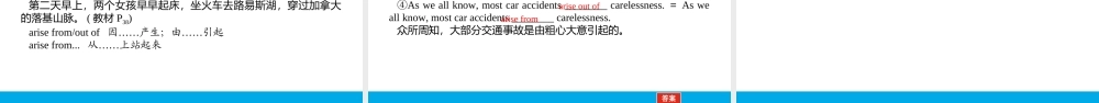 培根筑基 25 --课堂全面过选择性必修二Unit 4（课件） 高考英语一轮复习全面过（人教版2019）.ppt