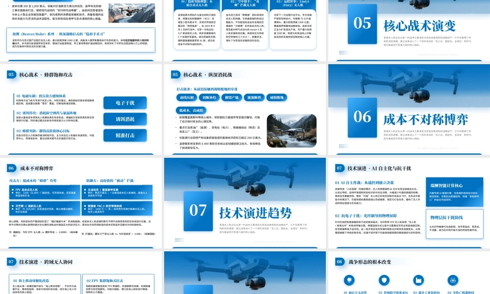 蓝色俄乌冲突无人机大战学习解读.pptx