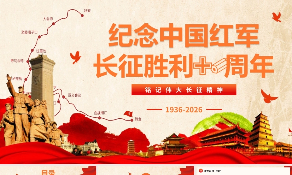 红色党政风党史故事党史党课长征教育培训动态.pptx