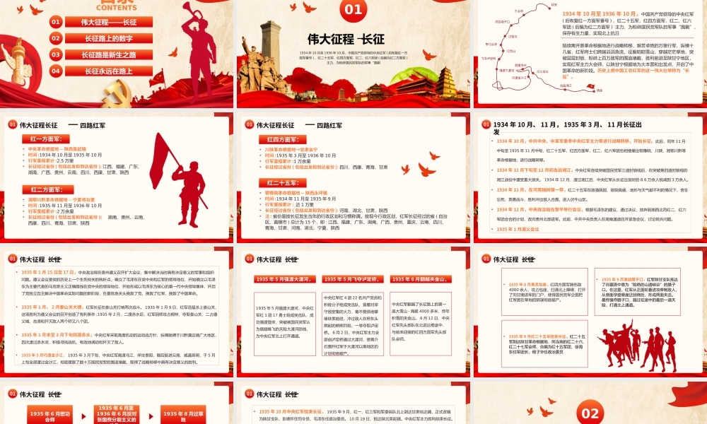 红色党政风党史故事党史党课长征教育培训动态.pptx