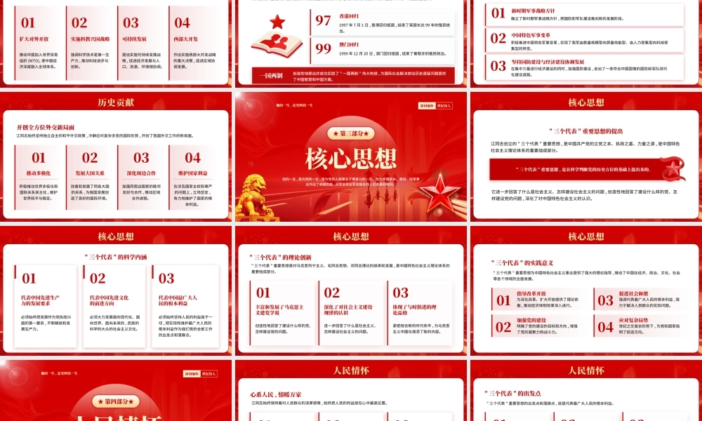 红色纪念江同志诞辰100周年党课.pptx