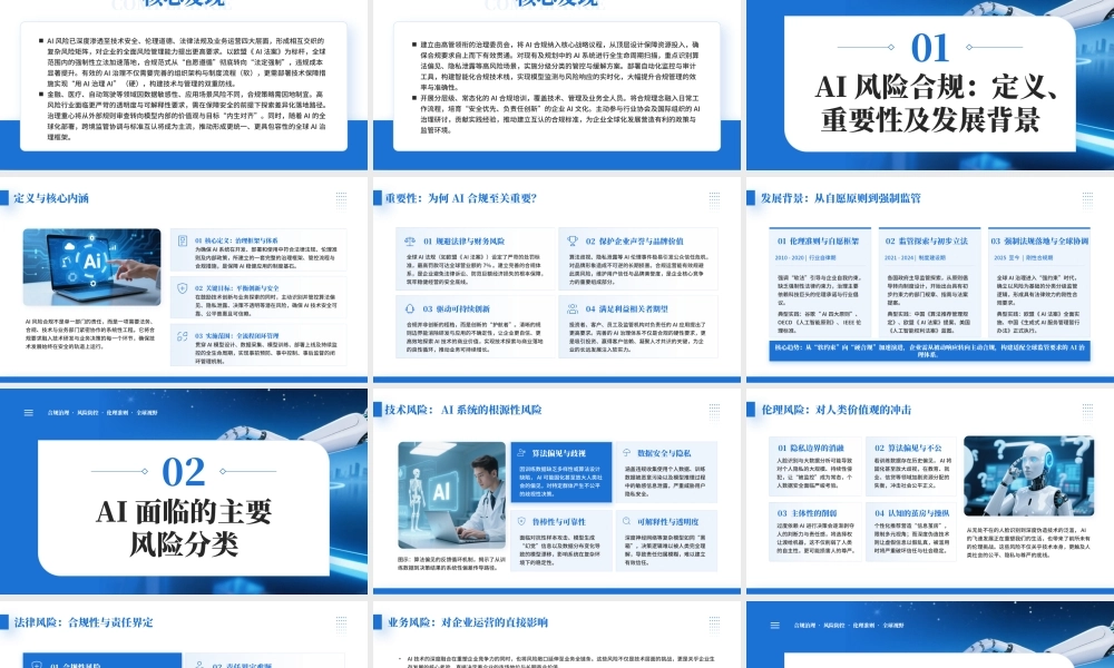 蓝色AI风险合规介绍企业培训.pptx