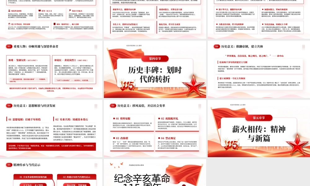 红色党政风纪念辛亥革命115周年党课.pptx