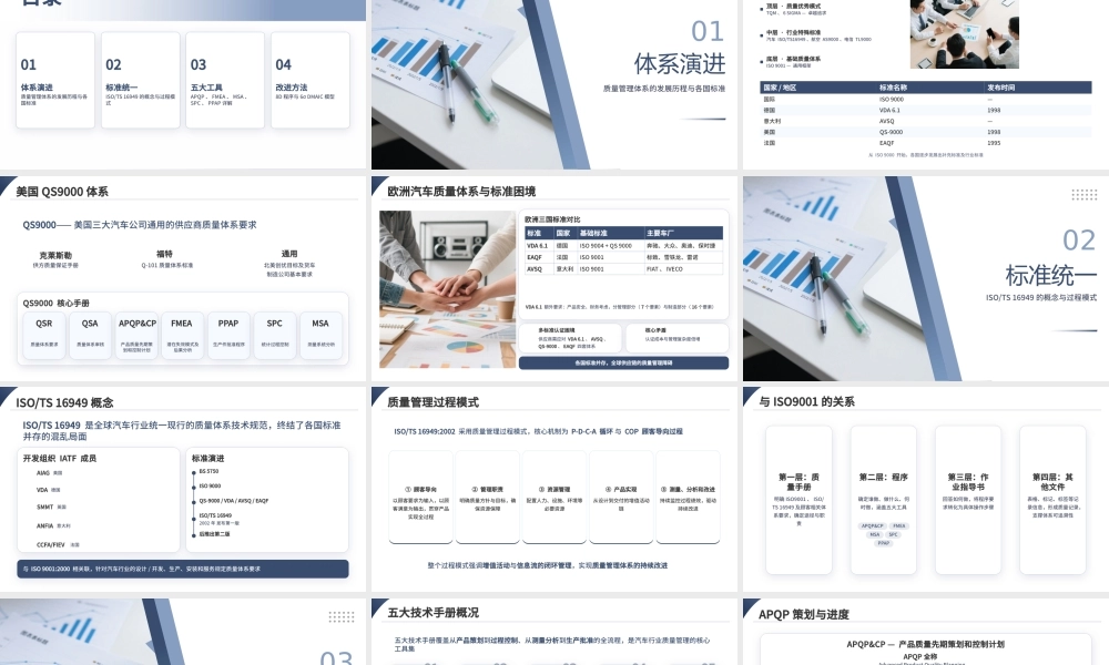 蓝灰简约质量管理体系五大工具介绍及应用 .pptx
