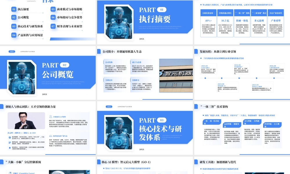 蓝色简约智元机器人宣传介绍.pptx