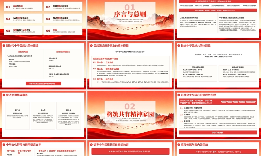红色党政风民族团结进步促进法科普介绍 .pptx