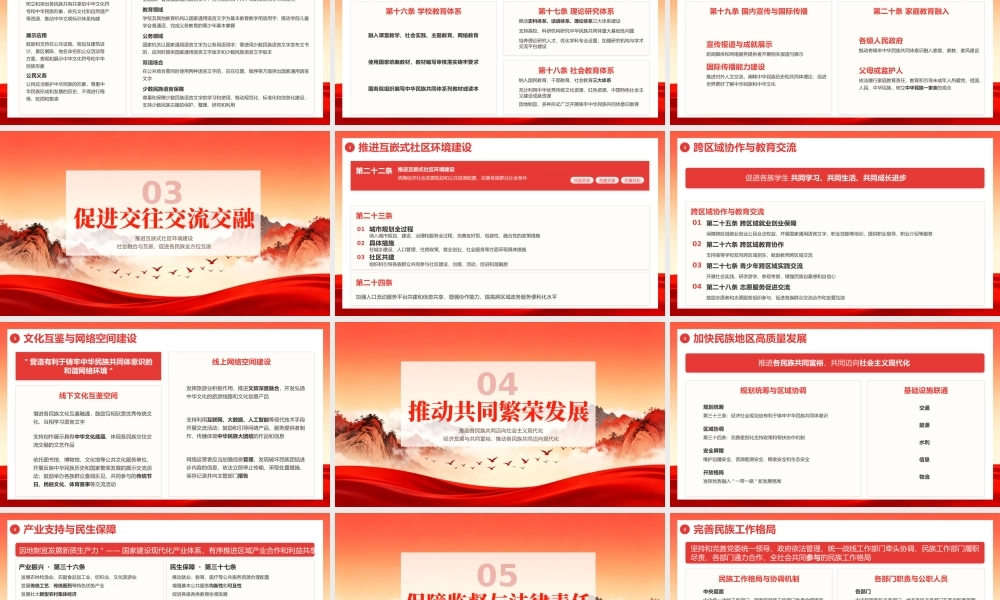 红色党政风民族团结进步促进法科普介绍 .pptx
