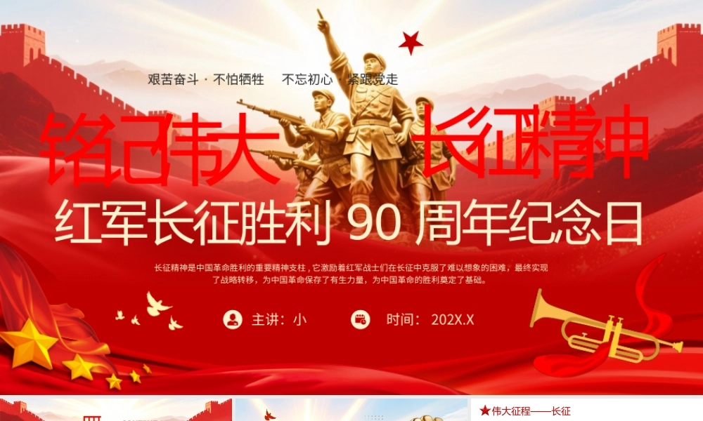 红军长征胜利90周年纪念日.pptx