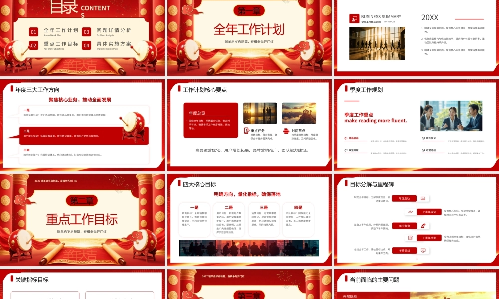 红色大气羊年开门红开工大吉2027宣传.pptx