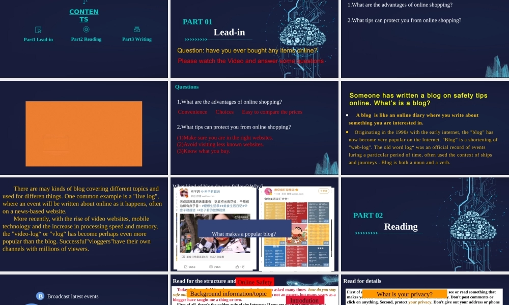 Unit+3+The+Internet+reading+for+writing+&Video+time-2021-2022学年高一英语精美课件+精美教案（必修二）（人教版2019）.pptx