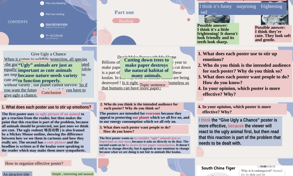 Unit 2 Wildlife Protection Reading for Writing-2021-2022学年高一英语精美课件 精美教案（必修二）（人教版2019）.pptx