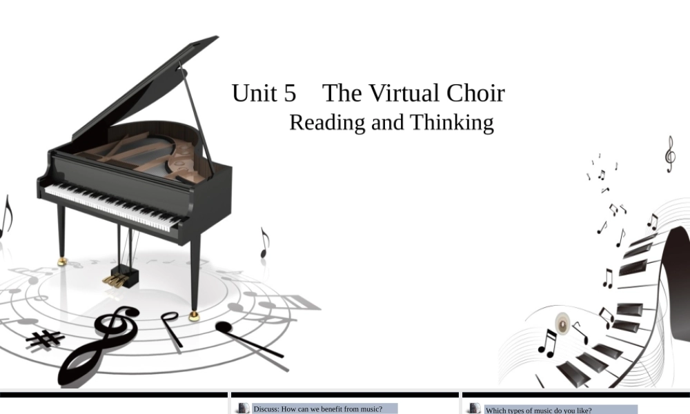 Unit 5 Music Reading and thinking课件-2021-2022学年高一英语精美课件+精美教案（必修二）（人教版2019）.pptx