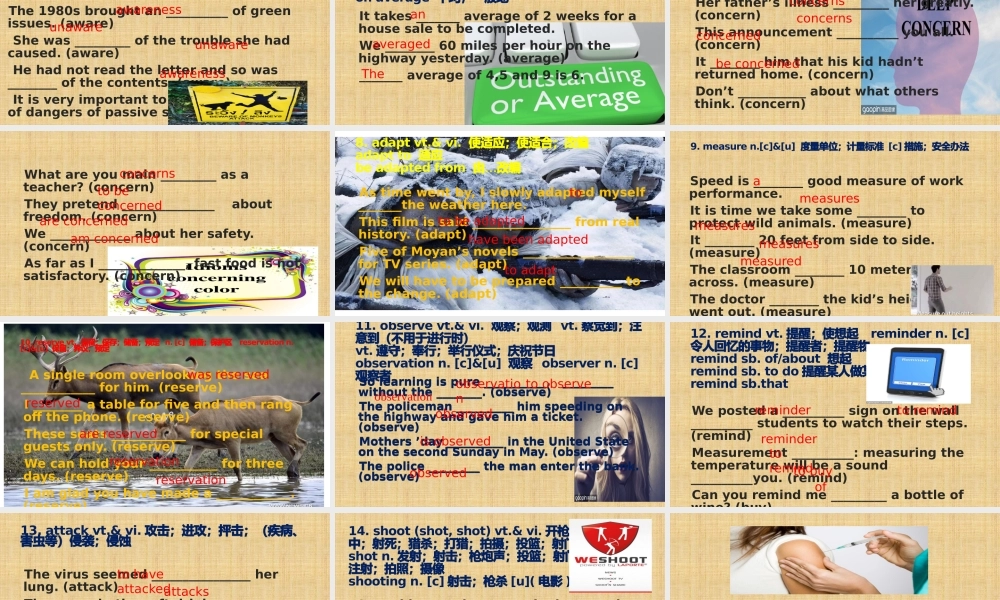 Unit 2 Wildlife Protection 词汇讲解课件 高一英语精美课件 精美教案（必修二）（人教版2019）.pptx