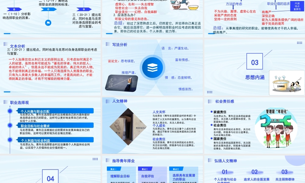 第3.1课 青年在选择职业时的考虑（节选）-【中职专用】高二语文同步备课课件（高教版2023·职业模块）.pptx