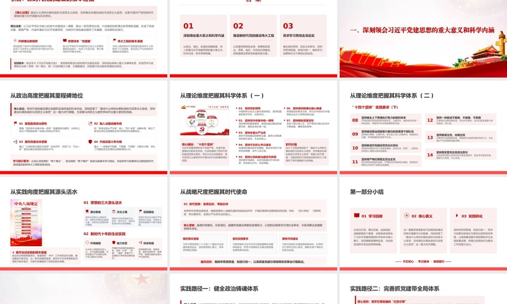 党课PPT：深入学习贯彻总书记党建思想，坚持以高质量党建引领高质量发展.pptx