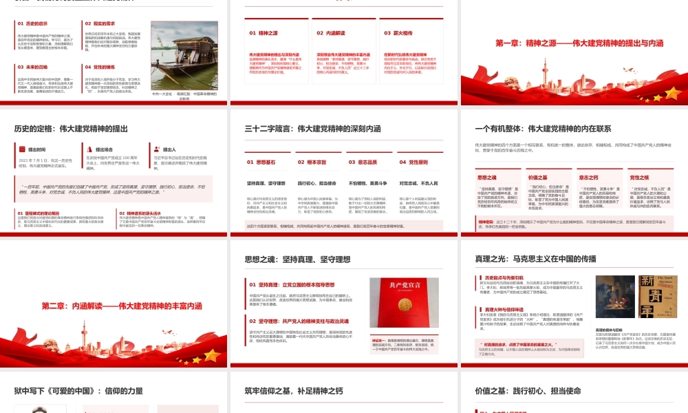 党课PPT：在学习传承伟大建党精神中凝聚团结奋进力量.pptx