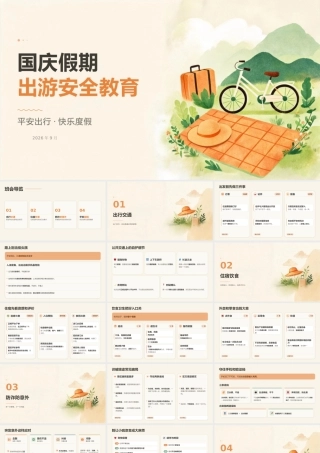 PPT：国庆出游，安全第一.pptx