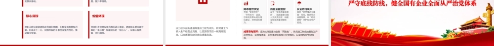 党课PPT：学习贯彻总书记党建思想，推动国有企业全面从严治党不断向纵深发展.pptx
