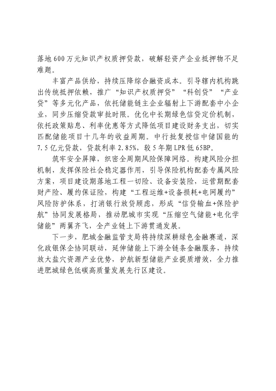 深耕“绿金”赛道放大储能产业优势肥城金融监管支局.doc_第2页