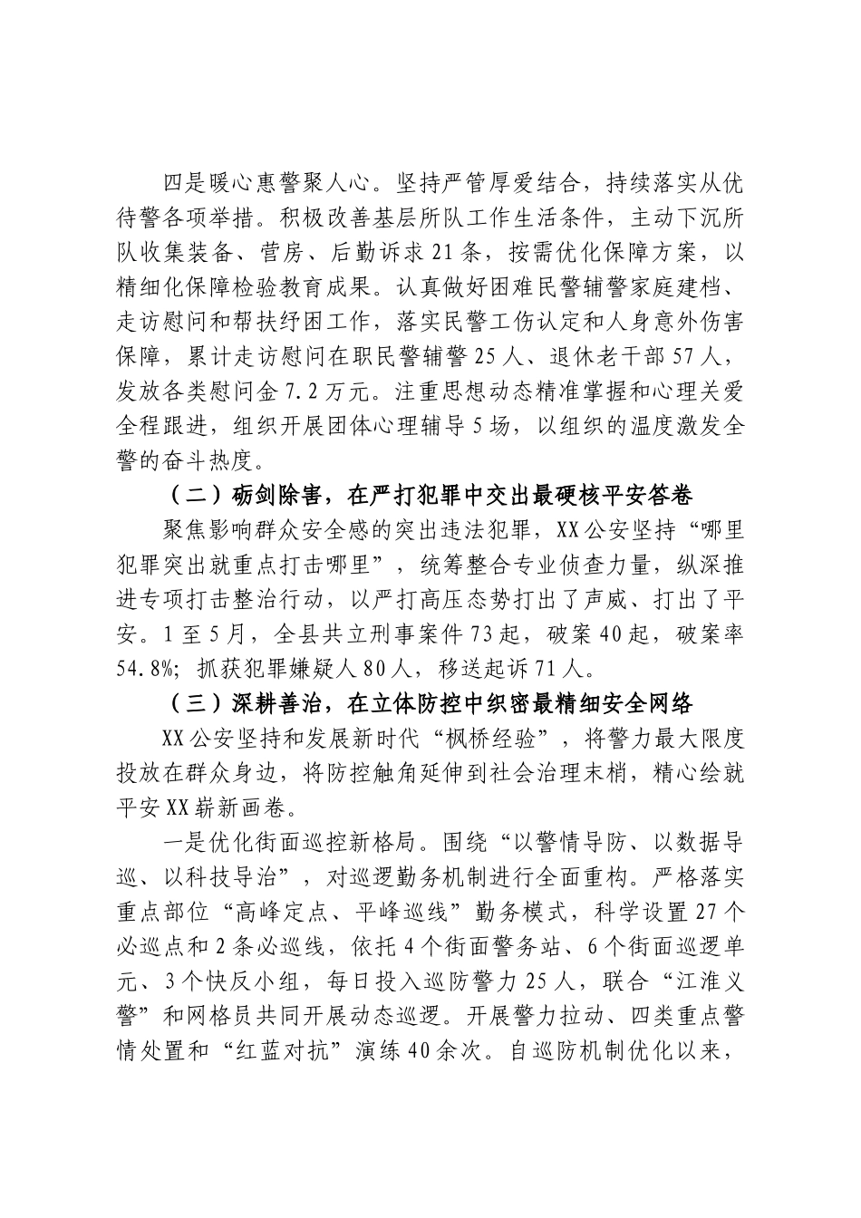 县公安局2026年上半年工作总结及下半年工作谋划.doc_第3页