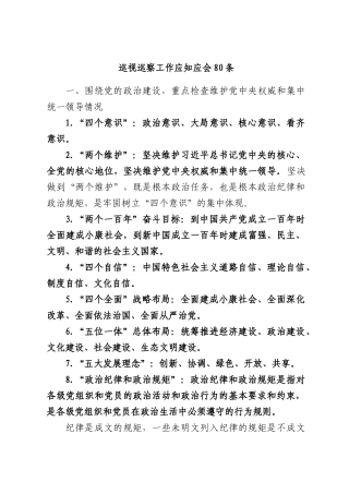 巡视巡察工作应知应会80条.docx
