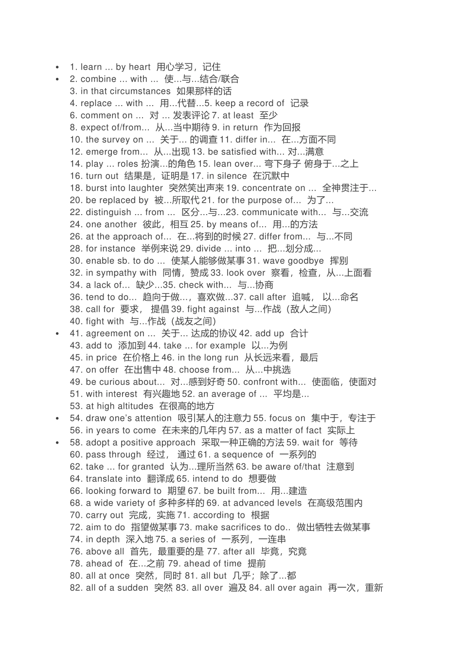 初中英语基础词组340条.docx_第1页