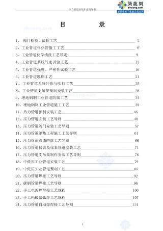 压力管道作业指导书_secret.DOC