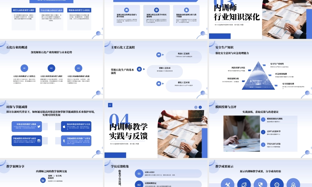 蓝色商务内训师培训 .pptx