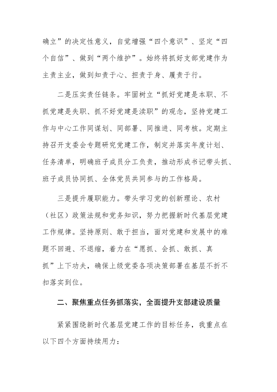 2025年度基层党支部书记抓党建工作述职报告（参考范文）.docx_第2页