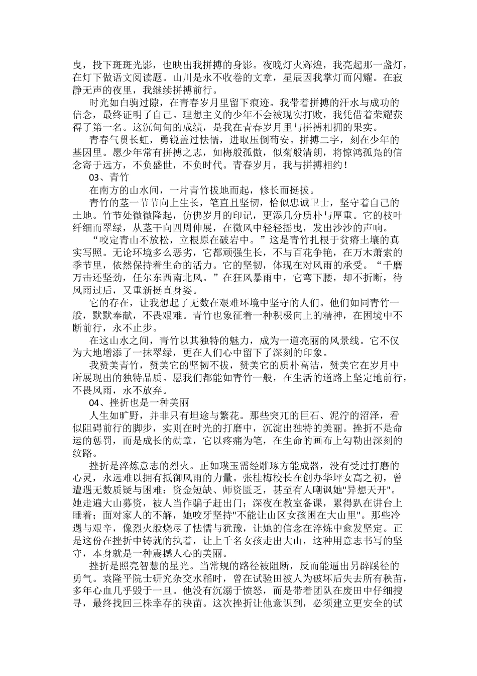 中考满分作文范文七篇.docx_第2页