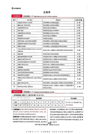 【生物DA（河北专版）】王后雄2025高考押题预测卷.pdf