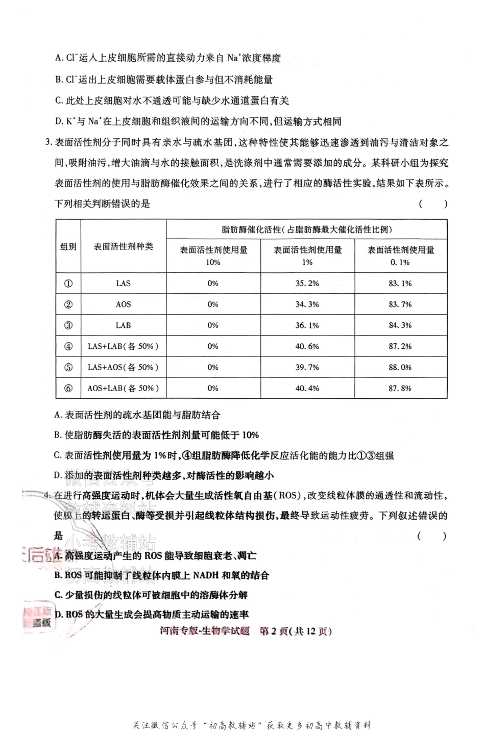 高考押题预测卷 2025河南专版 生物学.pdf_第2页