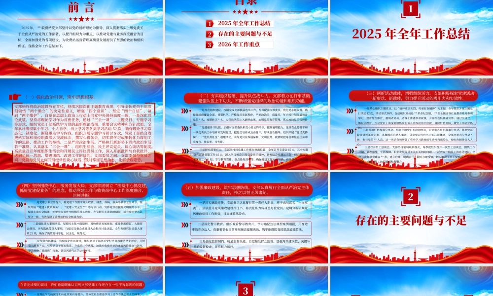XX党支部2025年党建工作总结以推动党建与业务深度融合为目标全面加强党的各项建设.pptx