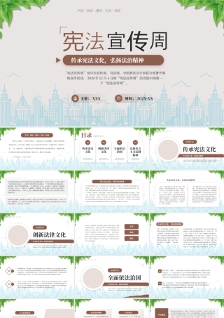 宪法宣传周传承宪法文化弘扬法治精神学法知法遵法守法用法.pptx
