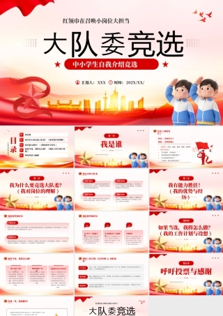 红色党政风大队委竞选介绍.pptx