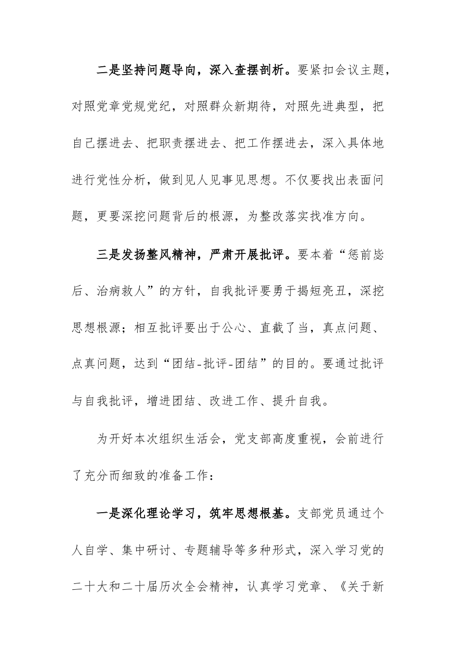 2025年度党支部组织生活会主持词文稿.docx_第3页