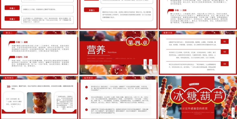 红色简约风冰糖葫芦介绍.pptx