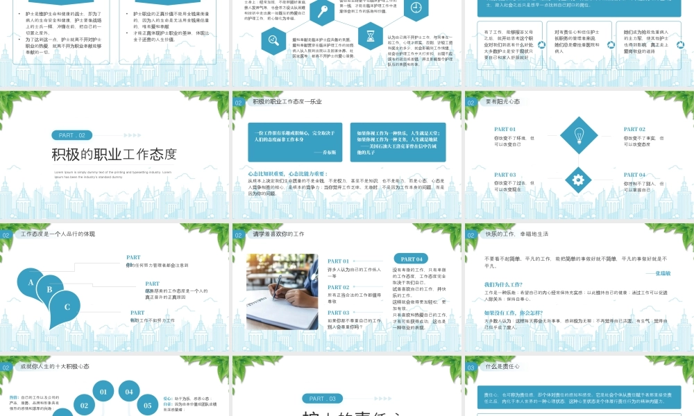 XX医院护士岗前培训护士职业精神职业态度责任心职业道德.pptx