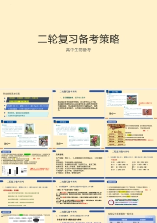 2026届高中生物二轮复习备考策略课件.pptx