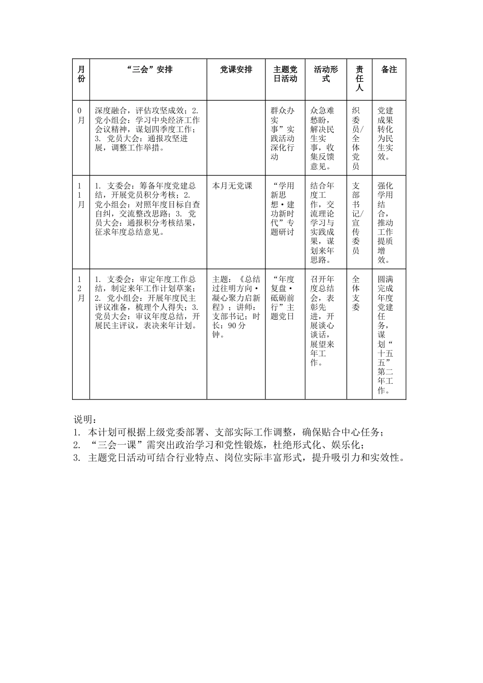 2026年党支部“三会一课”及主题党日活动计划表【供参考】.docx_第3页