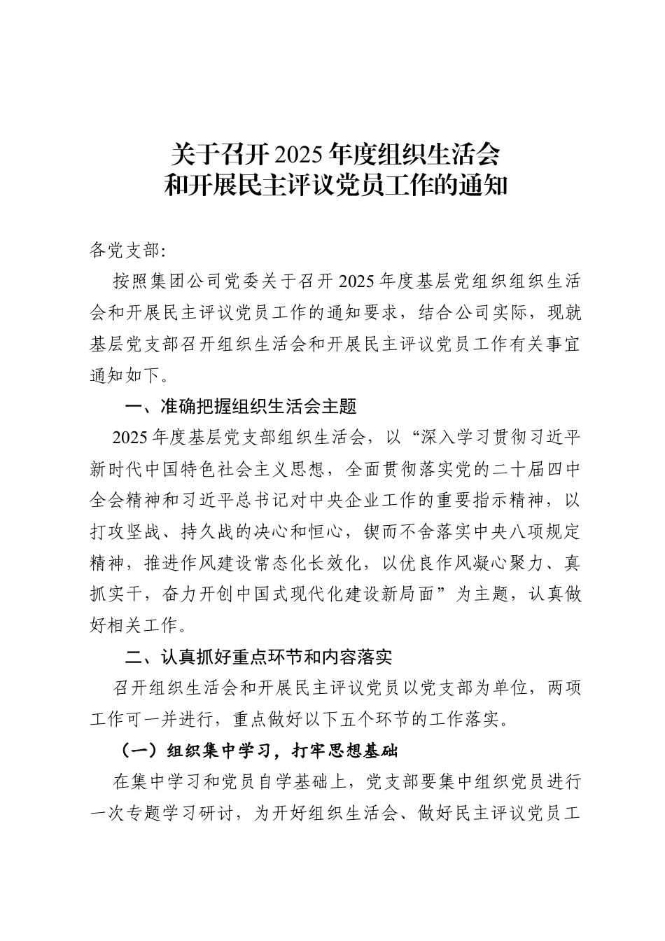 2025年度组织生活会材料汇编（全套全流程资料）.docx_第2页