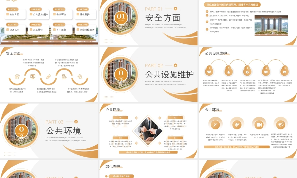 棕色商务房产物业品质提升方案 .pptx